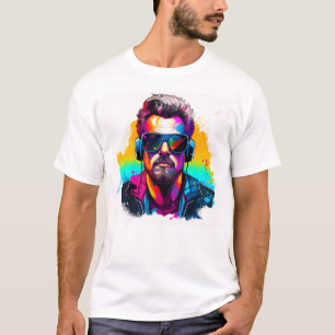 Camiseta Óculos solares vívidos