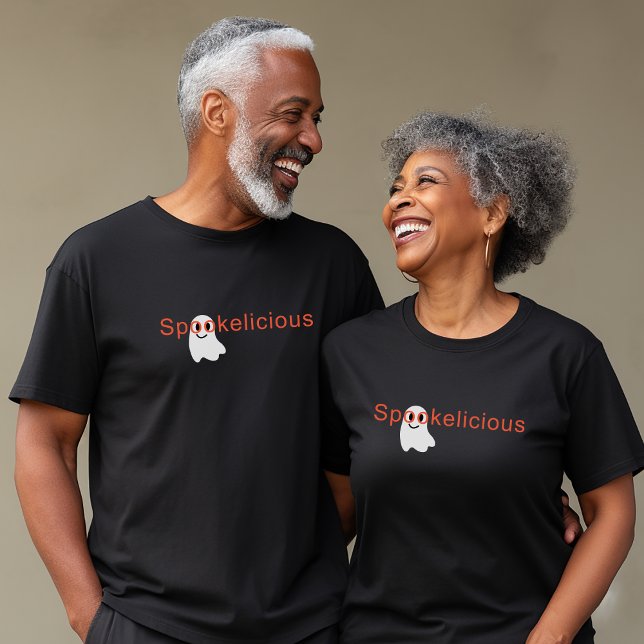 Camiseta Óculos Visuais Bonitos Sorrindo Fantasma (Criador carregado)