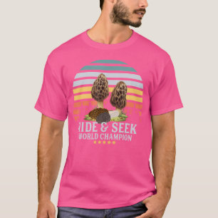 Camiseta Ocultar o campeão da Seek Engraçado Morel Mushroom