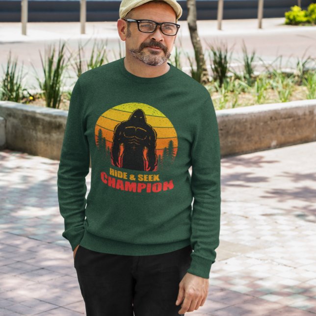 Camiseta Ocultar Pé Grande e Campeão de Busca (Criador carregado)