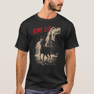 Camiseta Oculto Ateísta Negro Fillip Queimando Igreja Perma