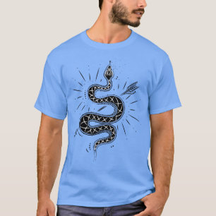 Camiseta Oculto da Satã mágica de Cobra de seta gótica Wicc