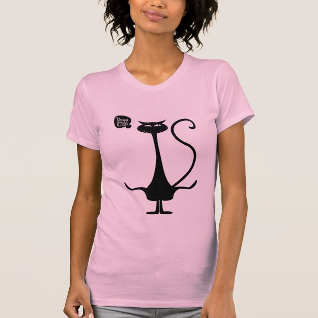 Camiseta Ocupa do gato da ioga (Frente)