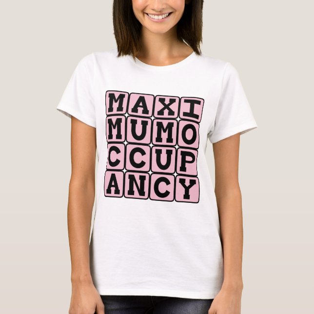 Camiseta Ocupação Máxima, Gravidez Engraçada (Frente)