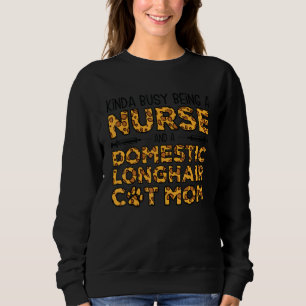 Camiseta Ocupada Sendo Enfermeira e Mãe - Gata Siamesa Domé