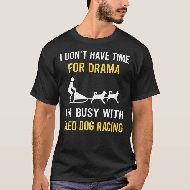 Camiseta Ocupado Com Cachorro De Cachorro (Frente)