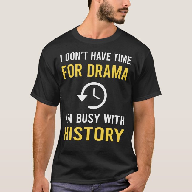 Camiseta Ocupado Com História (Frente)