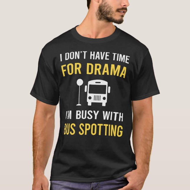Camiseta Ocupado Com Observador de Ônibus (Frente)