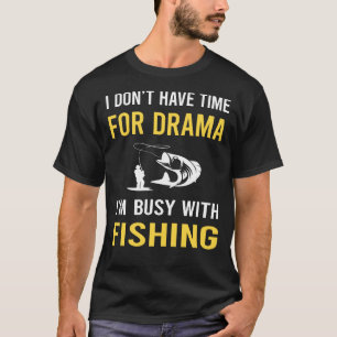 Camiseta Ocupado Com Pesca