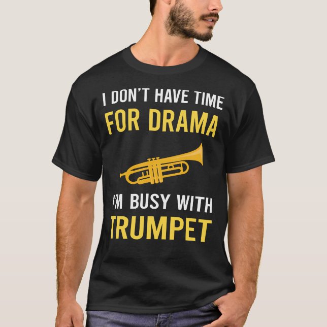 Camiseta Ocupado Com Trompete (Frente)