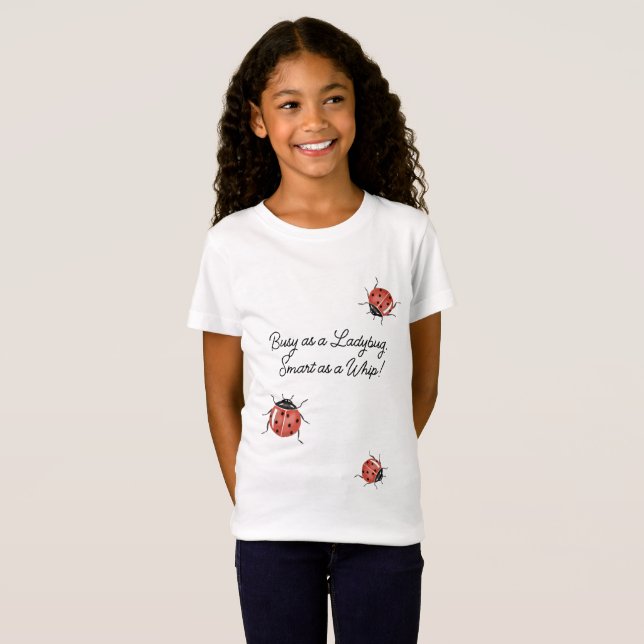 Camiseta Ocupado como Ladybug (Frente Completa)