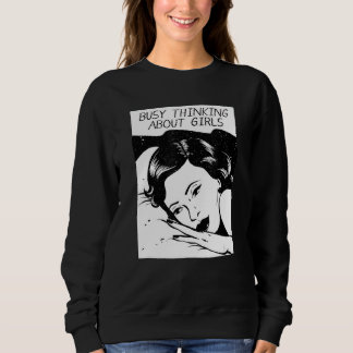 Camiseta Ocupado Pensando Sobre Meninas 2