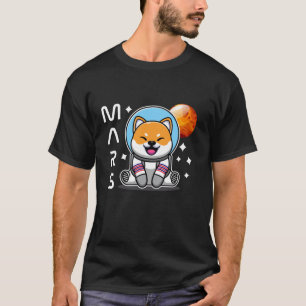 Camiseta Ocupar Mars Space Race Shiba Star Dog EUA América