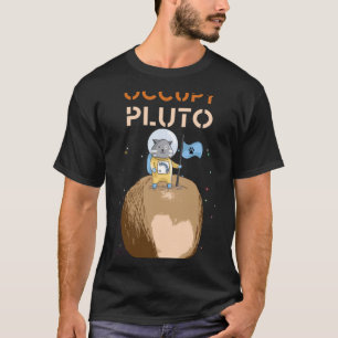 Camiseta Ocupar Plutão Nunca Esquecer Gato Astronauta No Es