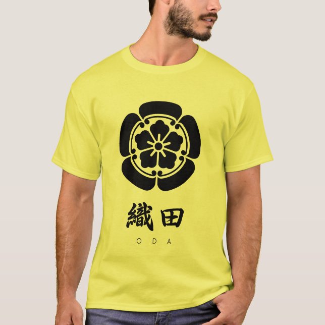 Camiseta Oda Clan kamon com nome de clã (Frente)