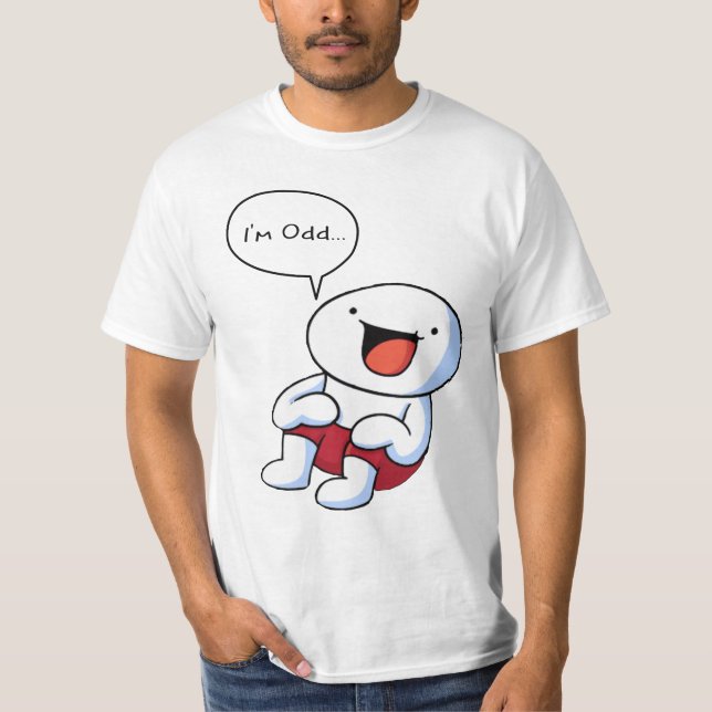 Camiseta Odd1sSaída Eu sou estranho clássico (Frente)