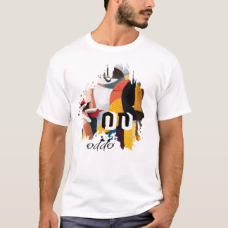 Camiseta ODDO Arte de Pincel Abstrato | Expressão Colorida