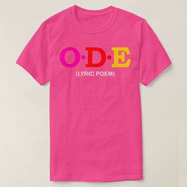 Camiseta Ode Lyric Poem (Frente do Design)
