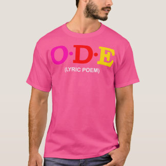 Camiseta Ode Lyric Poem