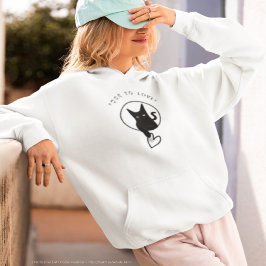 Camiseta Ode para amar capuz de gato pela poeta Adiela Akoo