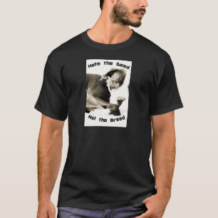Camiseta odeie o ato não a raça pitbull