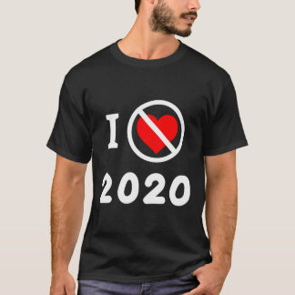 Camiseta Odeio 2020 Anos De Mas Pandêmica De Distância Soci