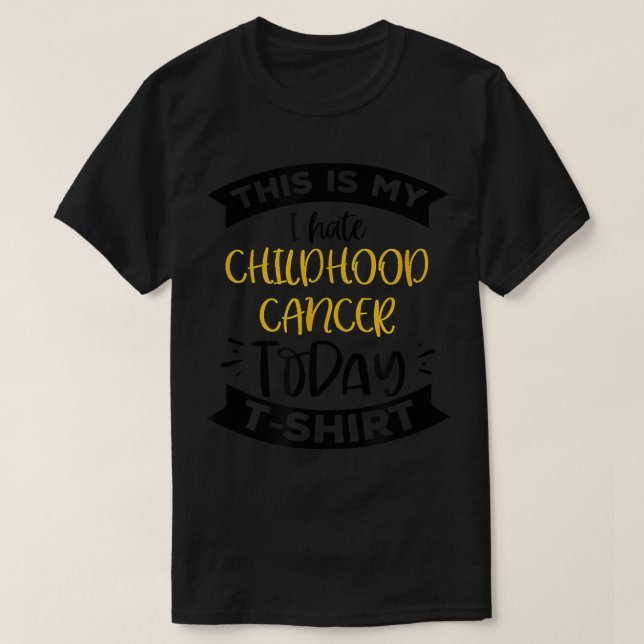 Camiseta Odeio Cancer de infância (Frente do Design)