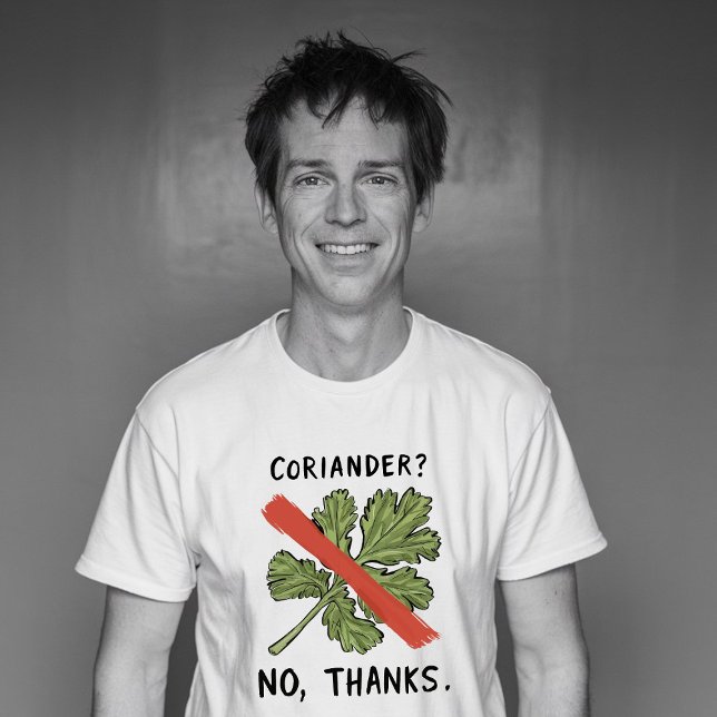Camiseta Odeio coentro / cilantro (COriander? No, thanks. I hate coriander / cilantro funny tshirt gift)