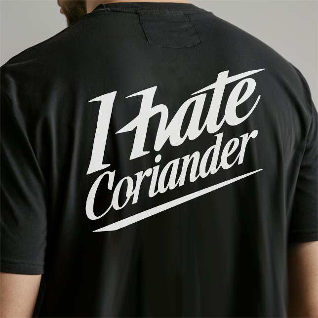 Camiseta Odeio coentro / cilantro (i hate coriander back)