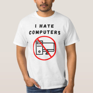 Camiseta Odeio computadores