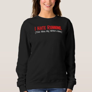 Camiseta Odeio Correr (Essa era a ideia da minha esposa) Ma