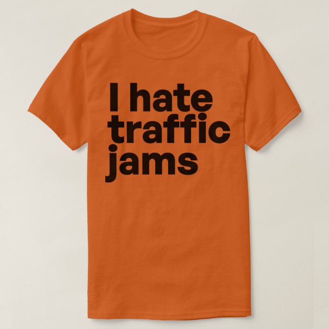 Camiseta Odeio engarrafamentos (Frente do Design)