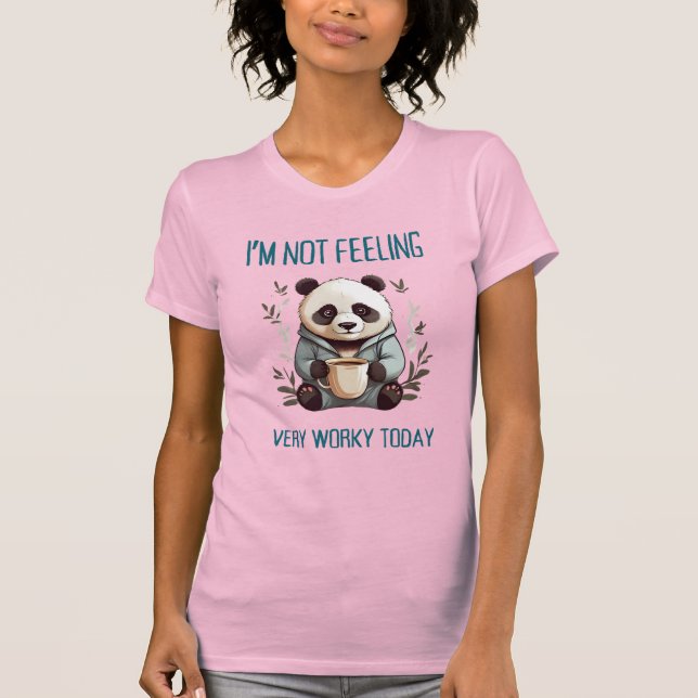 Camiseta Odeio Manhãs Panda (Frente)