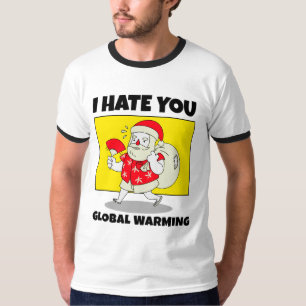 Camiseta Odeio o aquecimento global