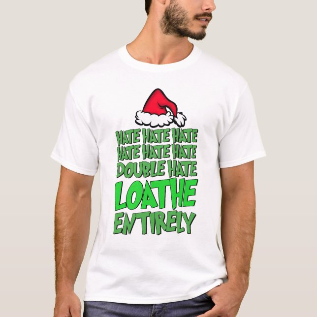 Camiseta Odeio o chapéu duplo que odeia inteiramente os Gri (Frente)