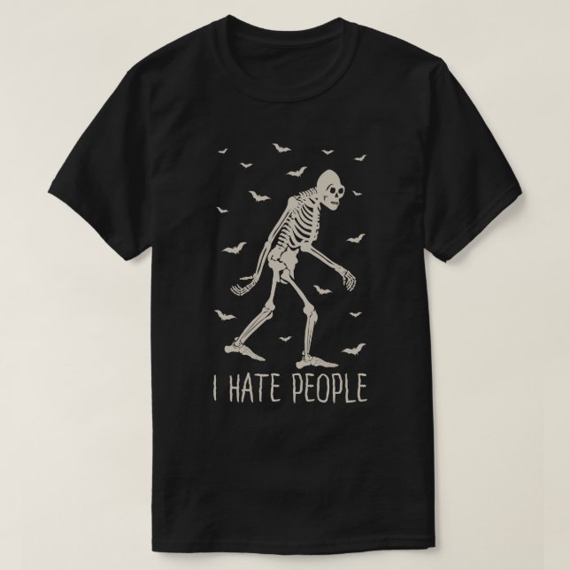 Camiseta Odeio Pessoas 3 (Frente do Design)