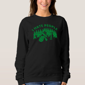 Camiseta Odeio Pessoas Mas Adoro Acampar Tent Camper