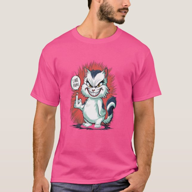 Camiseta Odeio Pessoas Misanthrope Grumpy Anti-Social 1 (Frente)