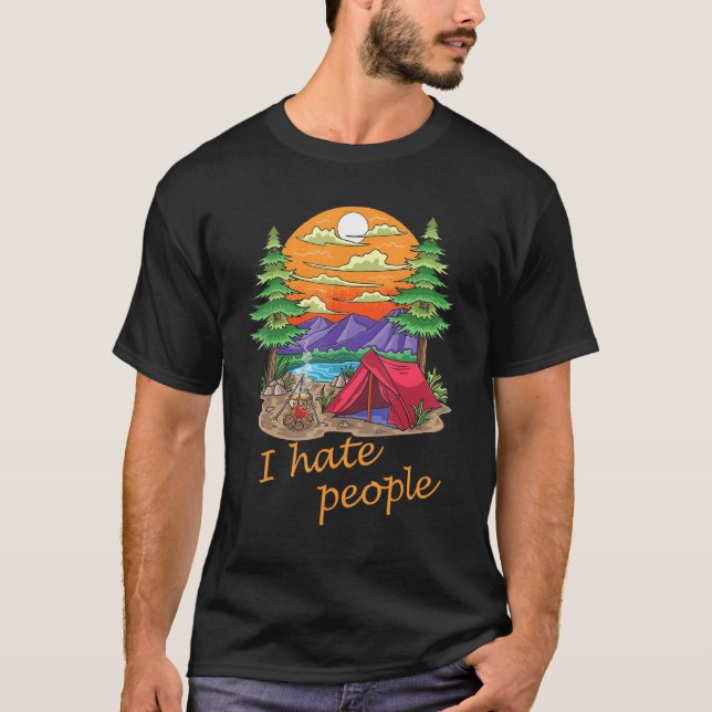 Camiseta Odeio Pessoas no Festival (Frente)
