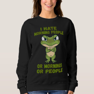 Camiseta Odeio Pessoas Ou Manhãs De Manhã Ou Sapo Pessoas