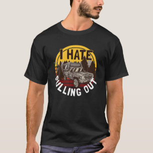 Camiseta Odeio Sair, Acampar