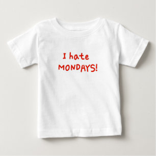 Camiseta Odeio segundas-feiras!