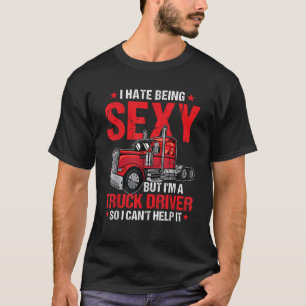Camiseta Odeio Ser Caminhoneiro LGV Funny Trucki