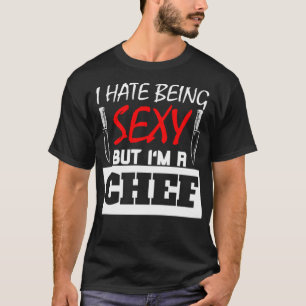 Camiseta Odeio Ser Sey Mas Sou Uma padaria De bolo De Chef 