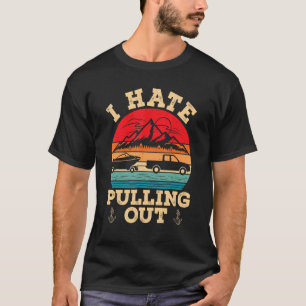 Camiseta Odeio Tirar O Barco De Barco Retro Capitão Cam
