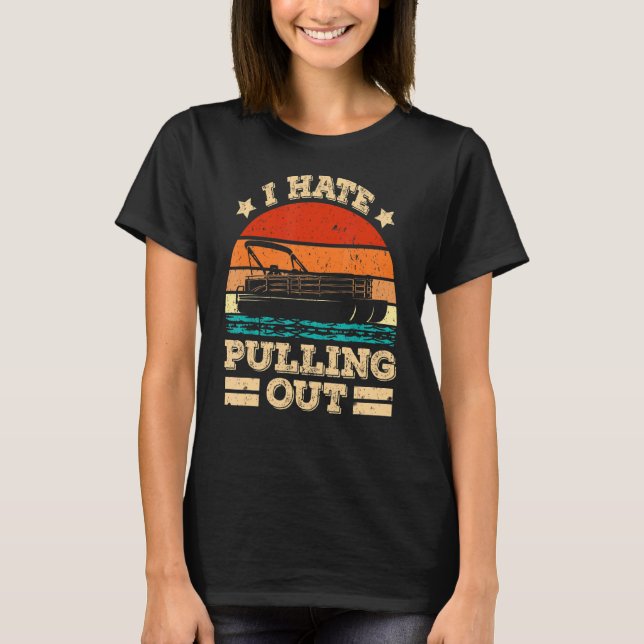 Camiseta Odeio Tirar O Pôtoon Capitão Boat (Frente)