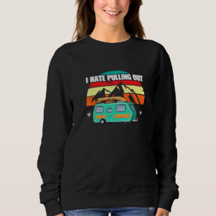 Camiseta Odeio Tirar O Trailer De Acampamento Do Exterior V