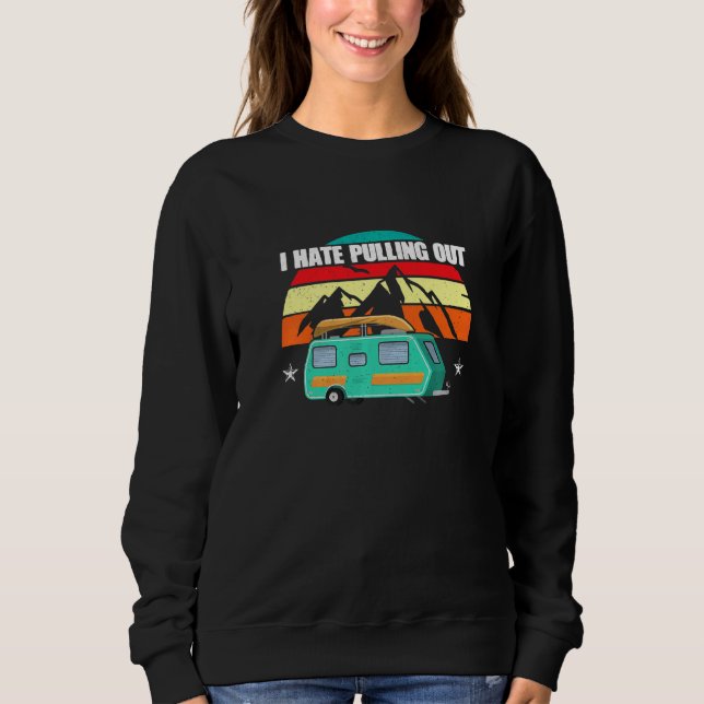 Camiseta Odeio Tirar O Trailer De Acampamento Do Exterior V (Frente)
