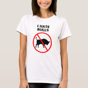 Camiseta Odeio touros