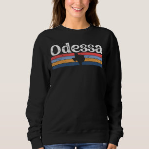 Camiseta Odessa Texas TX retro vintage stripes estado 70s c